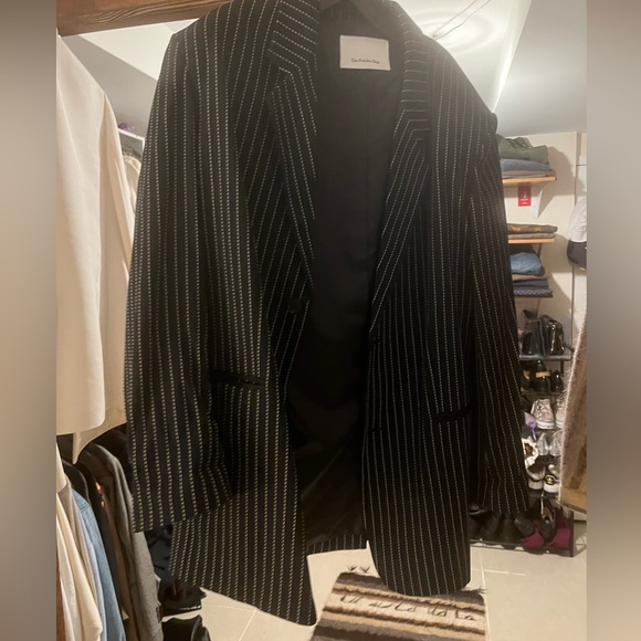 The Frankie Shop Aiden pinstripe twill blazer - Picture 6 of 9